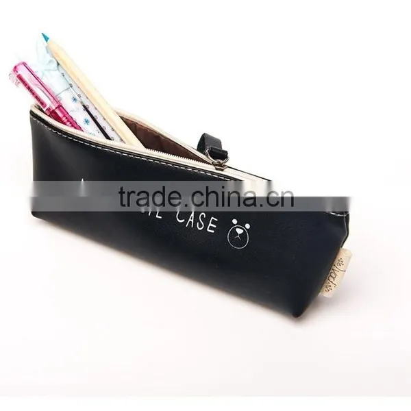 Products Imported From China Wholesale OEM Clear Cheap pu Zipper Pencil Case Storage Bag for School photo-4