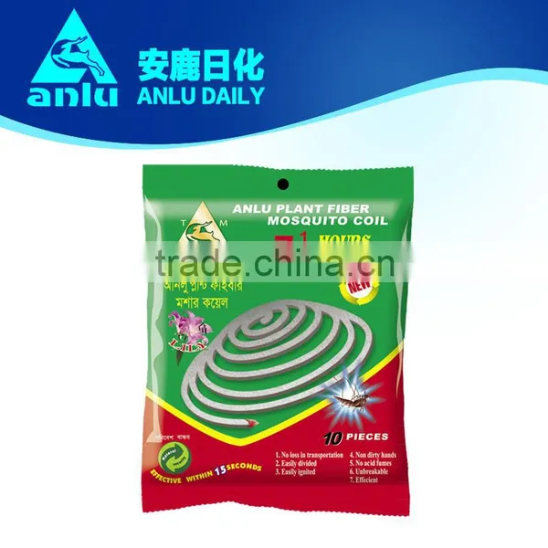 Hot-sell Micro-smoke Unbreakable Plant Fiber Mosquito Coil