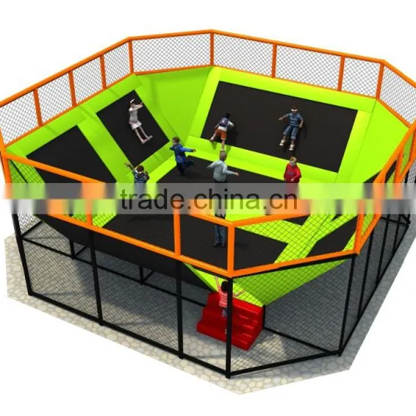 Xiujiang Safety Exercise Big High Quality Children Interesting OEM Best Trampoline Amusement Equipment photo-5