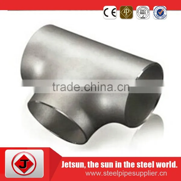 2016 High Quality Butt Welding Carbon Steel Equal Tee Sch40 photo-4