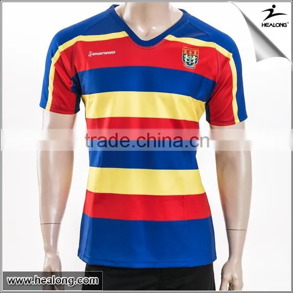 OEM Sublimation Top Quality Rugby Polo T Shirts /Rugby Jersey /Rugby Clothing photo-2