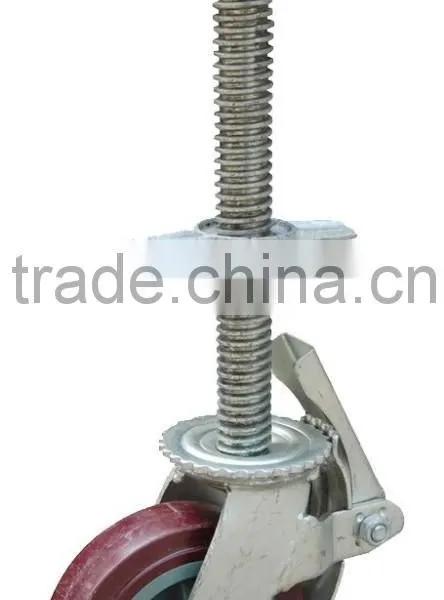 Rubber Wheel Caster Wheel Swivel or Swivel With Lock or Double Locks photo-5