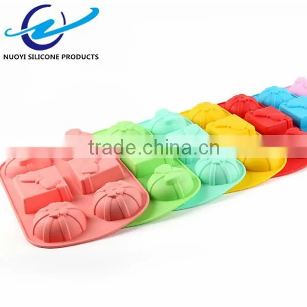 6 Cavities Chirstmas Silicone Cake Mold photo-3