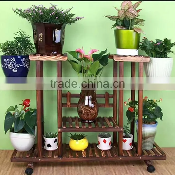 Artificial Wooden Flower Display Pot Rack for Indoor or Outdoor photo-4