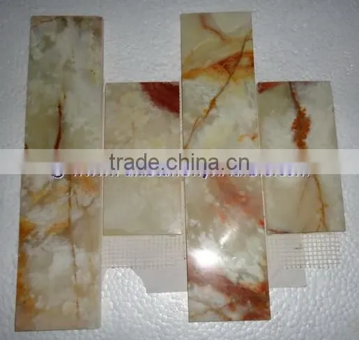 Customizable LIGHT GREEN ONYX MOSAIC TILES COLLECTIONS photo-2