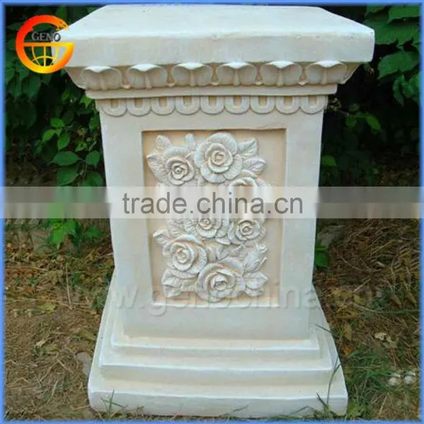Popular Designs Fiberstone Column Corner Flower Stand photo-4