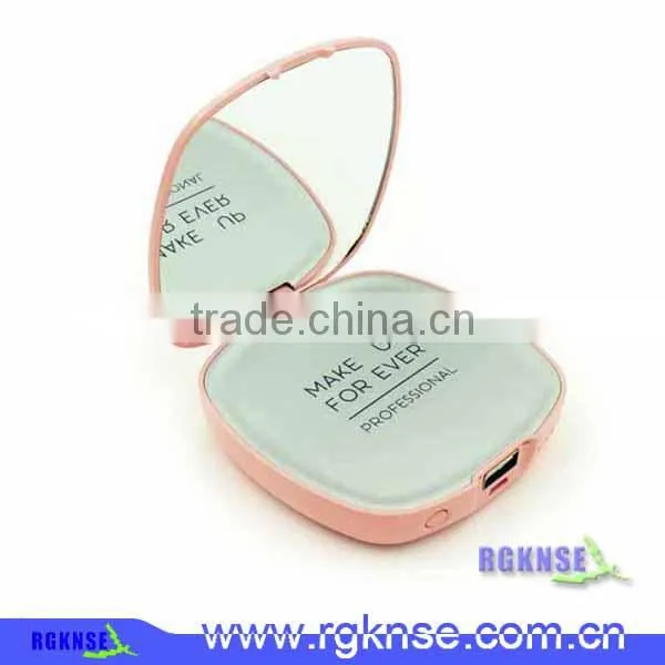 2017 Mirror Power Bank 4000mAh Polymer Battery Mobile Phone Charger for Ladies photo-6