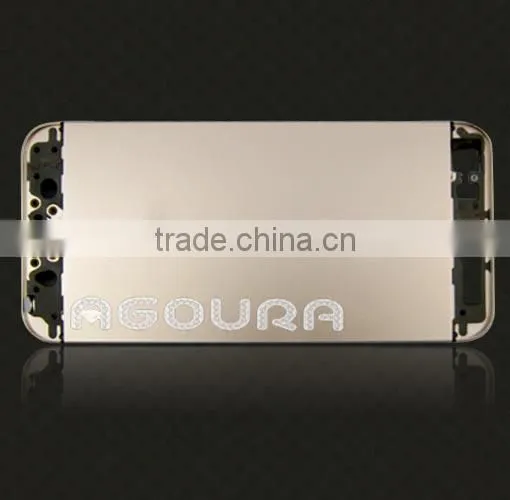 Big Sale Luxury Design24K 100% Genuine Gold Housing for Iphone 5,champagne Color Full Housing photo-2