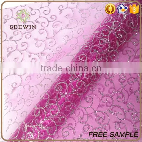 Flower Packing of Organza Roll photo-3