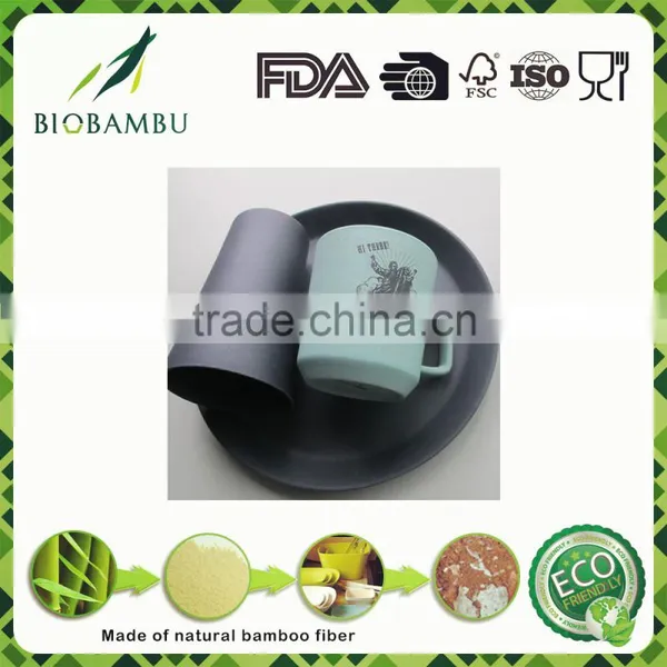High Temperature Food Grade Portable Bambou Fiber Vaisselle photo-2