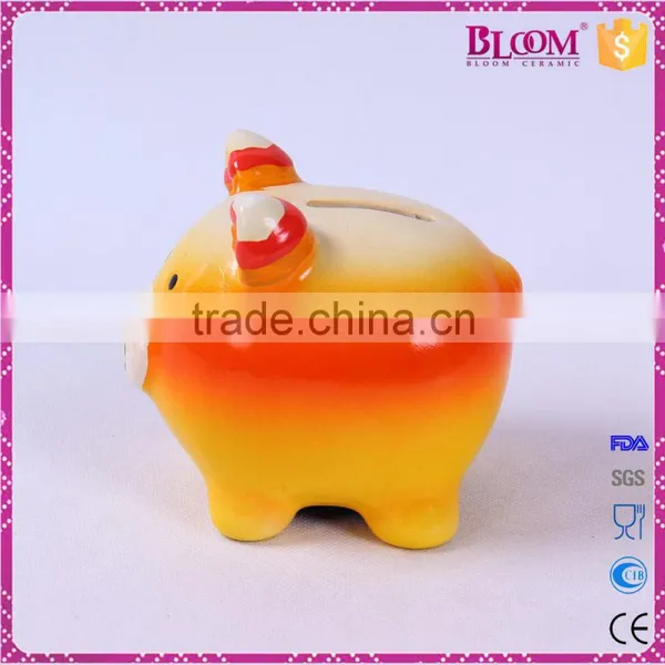 High Quality Custom Ceramic Pig Shape Money Bank photo-2