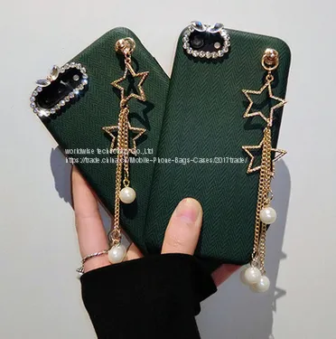 Imitation PU Leather Cell Phone Cover Shell Diamond Mobile Phone Cases for IPhone7/7Plus/6/6s/6plus/6splus Accessories photo-4