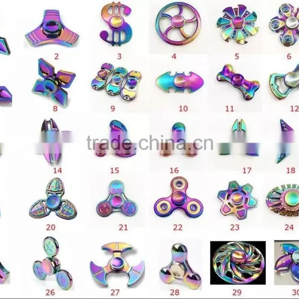 2017 Rainbow Easy Carry Anxiety Relief Reduce Stress Finger Fidget Spinner photo-4