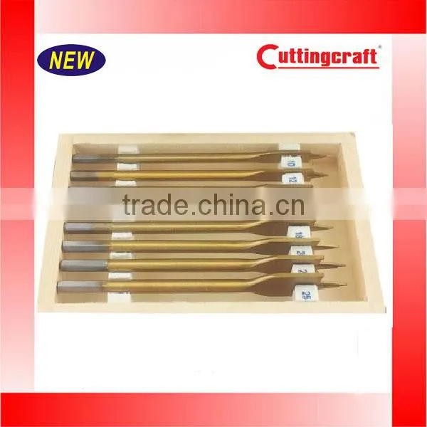 8 Pcs Flat Wood Core Drill Bit Set photo-2