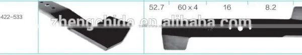 Lawn Mower Blade ,Models for AGS Different Type,40 MnB Row Material photo-2