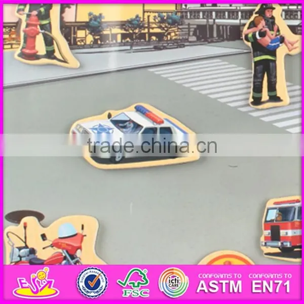 2016 New Design 23 Pieces Kids Educational Toy Wooden Custom Magnetic Puzzles W14J004 photo-4