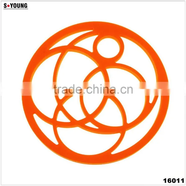 16009 Heart Shape Silicone High Temperature Heat Insulation Mat Kitchenwares Silicone Mat Flexible Silicone Heating Mat photo-4
