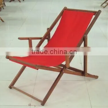 2016 Wooden Beach Chair With Canvas Fabric for Outdoor Furniture photo-3