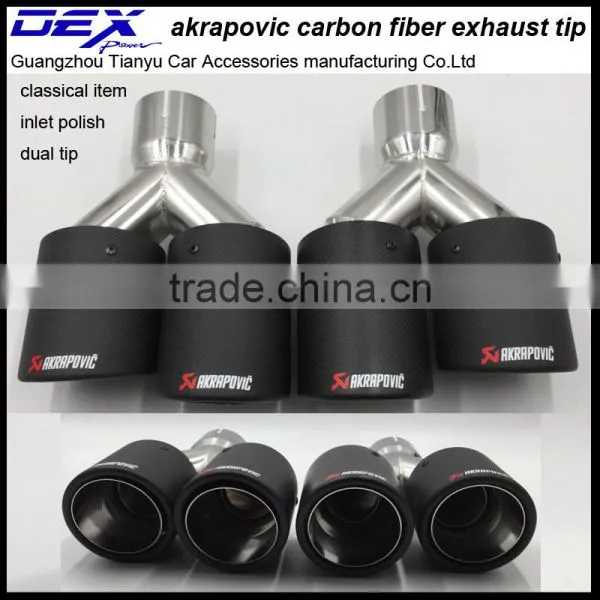 Auto Exhaust Carbon Fiber Tip Akrapovic Muffler photo-2