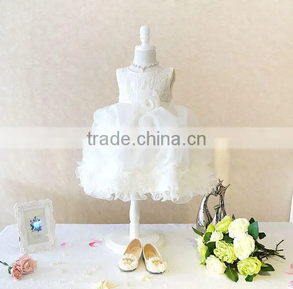 Free Shipping! New Arrival Sleeveless Fresh Girl Wedding Dresses,girls Party Dress Baby Girl Dress for Children 3-8 Years Old photo-4