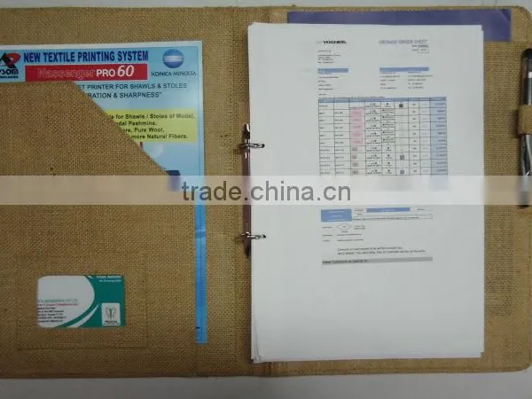 Conference Folder - Made From Eco Fabric Juco & Jute - Hiquality Organizer photo-6
