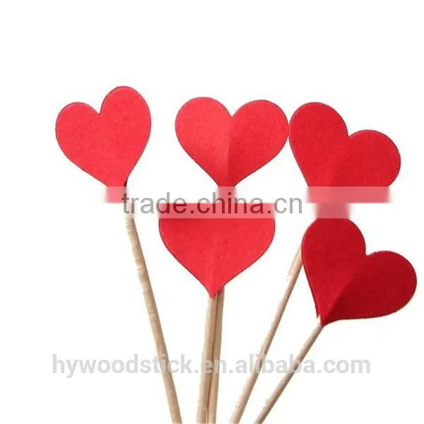 Wooden Toothpick With Heart Shape photo-2