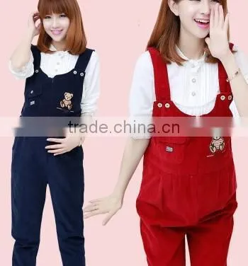Maternity Overalls / New Korean Pregnant Women Bib/suspender Trousers/ Trousers With Braces photo-5