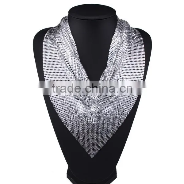 Fashion Vintage Net Cloths Collar Necklaces for Womens Jewelry photo-3