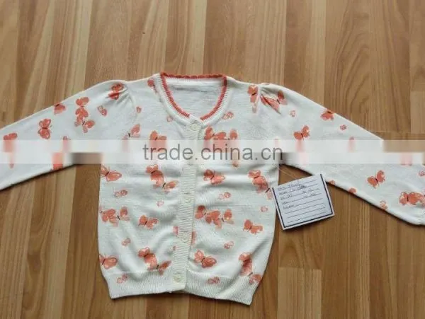 New Autumn Designs Children Clothing Kids Wear Cardigan Sweater O-neck Child Cardigan Girls Light Sweaters(KS0434) photo-6