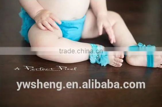 Wholesale Foot Flower Chiffon Accessories Foot Ornaments Baby Photography Shooting Props Baby Pearl Foot Flowers photo-2