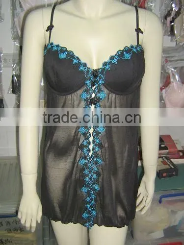 2015 Most Popular Fantastic Black Lace Transparent Camisole photo-2