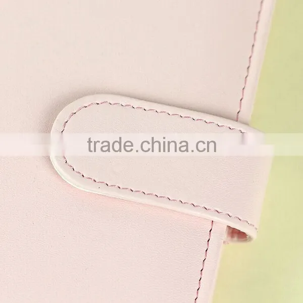 A6/A6 Faux Leather Cover Loose Leaf Agenda Planner Custom Daily Planner Dairy With Clasp/insert Pocket /pen Holder photo-3