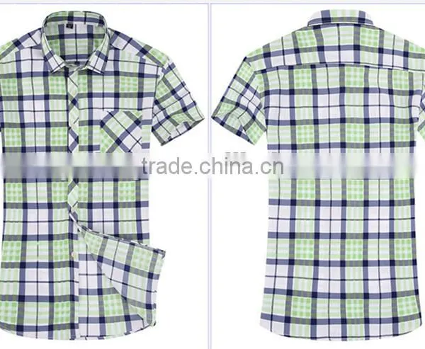 Broken Beautiful Han Edition No-iron Shirt Grid Business Cotton Printed Shirt Tide Men Leisure Long-sleeved Shirt photo-2