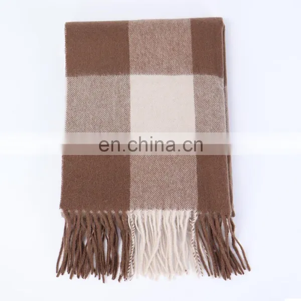 2017 New Big Plaid Cashmere Scarf Wholesale photo-2
