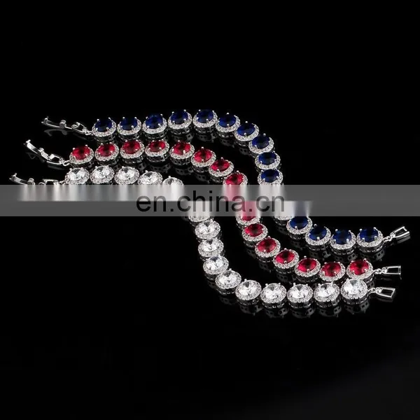Luxury Cubic Zirconia Bracelet Crystal Wedding Bracelet Bridal Bracelet photo-5