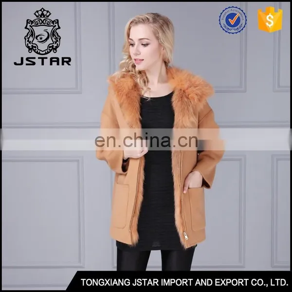 Hotsales Woman Sheepskin Coat Elegant Factory Outlet Cashmere Overcoat photo-6