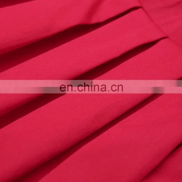 Grace Karin Women's Vintage Retro Pleated Red Cotton Summer Skirt 7 Patterns CL010401-7 photo-5