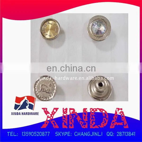 custom jeans rivets buttons