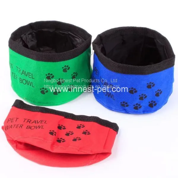 Waterproof Animals Bowl Foldable Nylon Dog Food Bowl