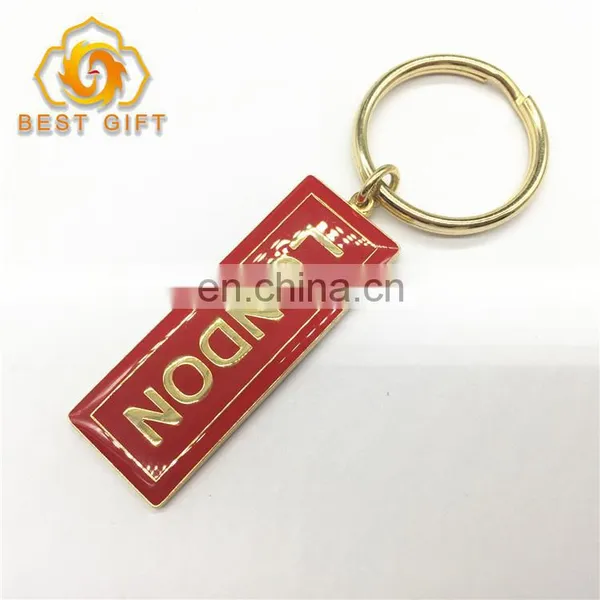 Colorful Custom Soft Enamel Red Color Keychain For Souvenir photo-3