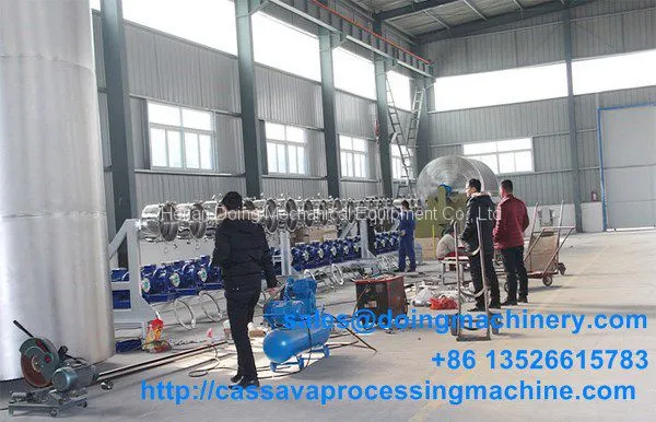 Potato starch processing machine