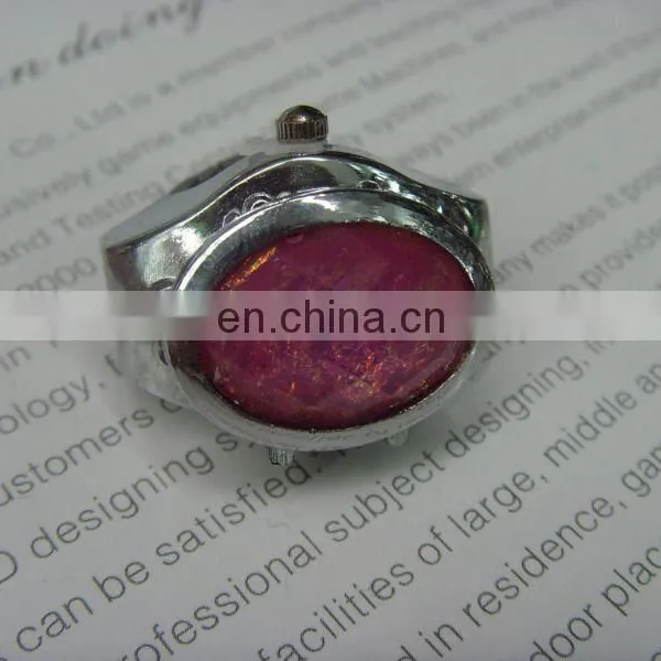 Cheap Fashion Alloy Round Case Ring Watch