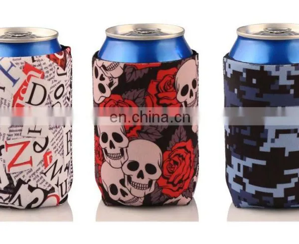 Beer Can Sleeves for Ice Cold Beers Summer Cookouts Party, Set of 3 Collapsible Soft Drink Can Sleeve Insulator Cooler, Extra Th photo-3