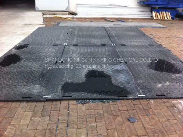 HDPE Ground Protection Mat Road Mat Plate Black 12.7mm photo-2