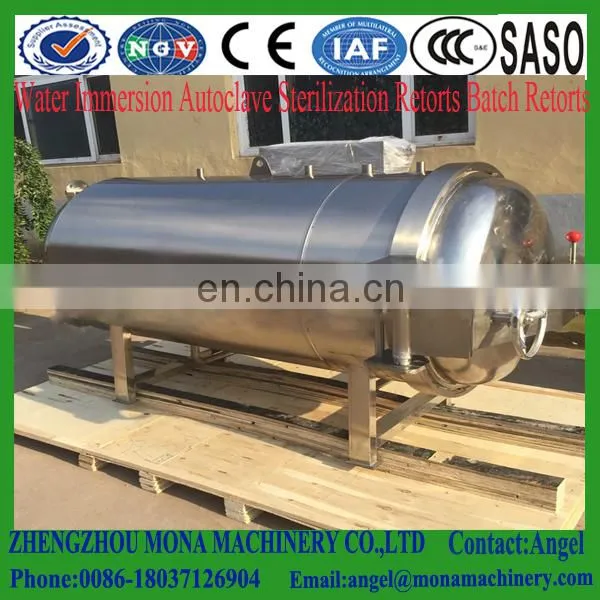 Can Tin Fruit Juice Glass Bottle Jar Plastic Bag Steam Electric Water Sterilization Machine Retort Machine Sterilizer