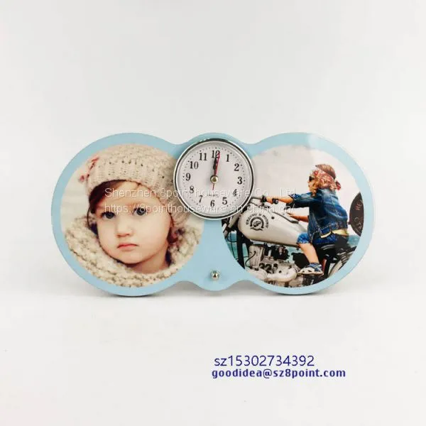 Sublimation MDF Wood Table Clock Cartoon Design Blank for Dye Sublimation photo-2