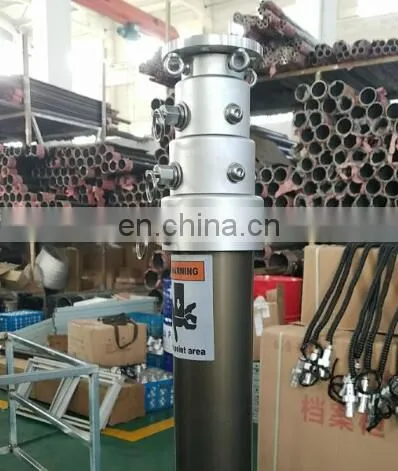 6 Meter Light Weight Portable Foot Pump Tripod Locking Pneumatic Telescopic Mast for Meteorology Use photo-5