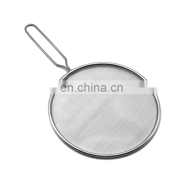 Stainless Steel Splatter Screen Stainless Steel Mesh Frying Pan Grease Screen photo-6