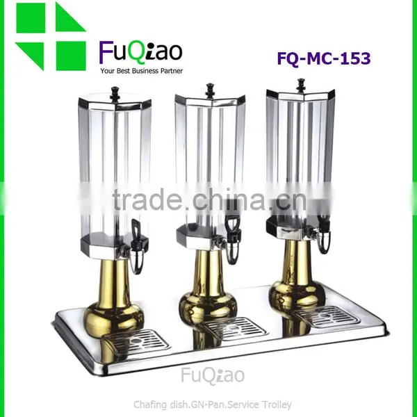 Wholesale Stainless Steel 3 Tanks Hotel Juice Dispensers , Water Tea Dispensers , Coffee Milk Dispensers Most Popular photo-3