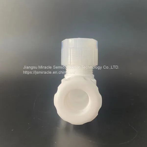 Corrosion Resistance White Virgin PTFE Fitting Union Elbow photo-4